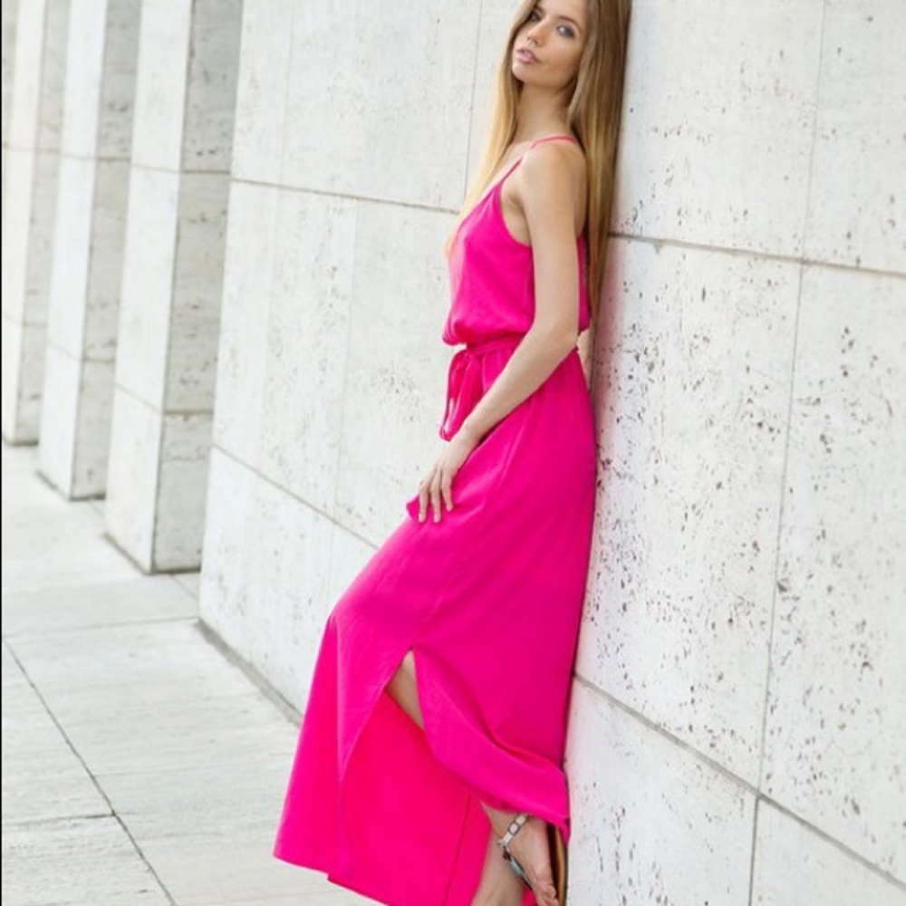 Gorgeous pink maxi dress